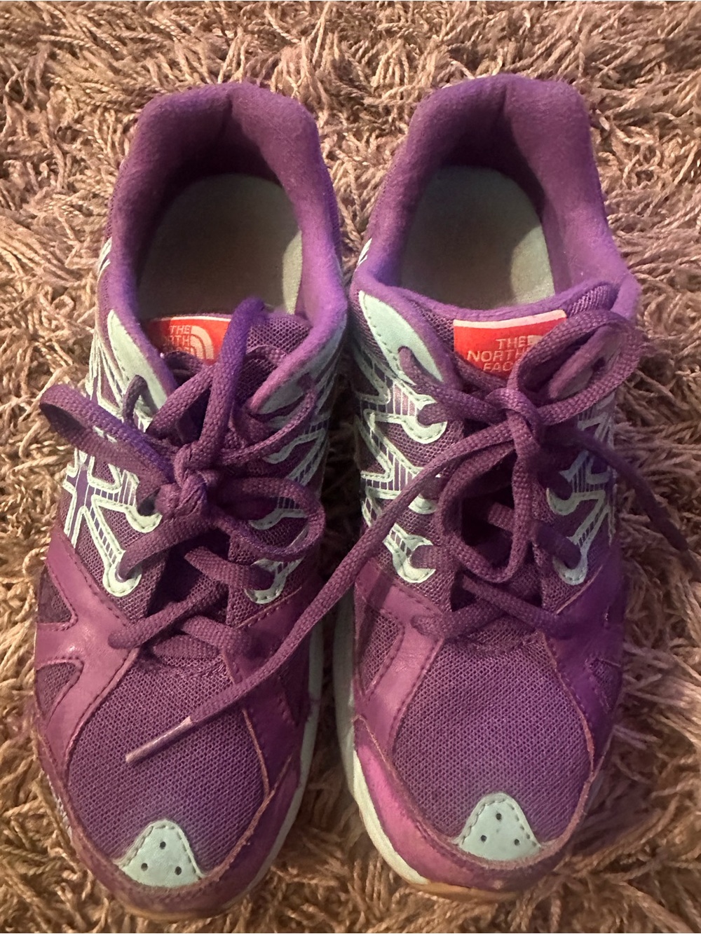 The North Face Kids Purple Lace-Up Athletic Sneakers - Size 5